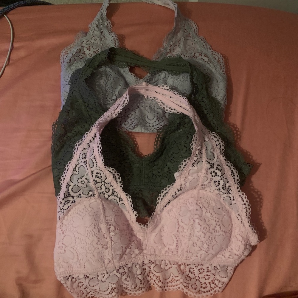 3 brand new aerie bralettes